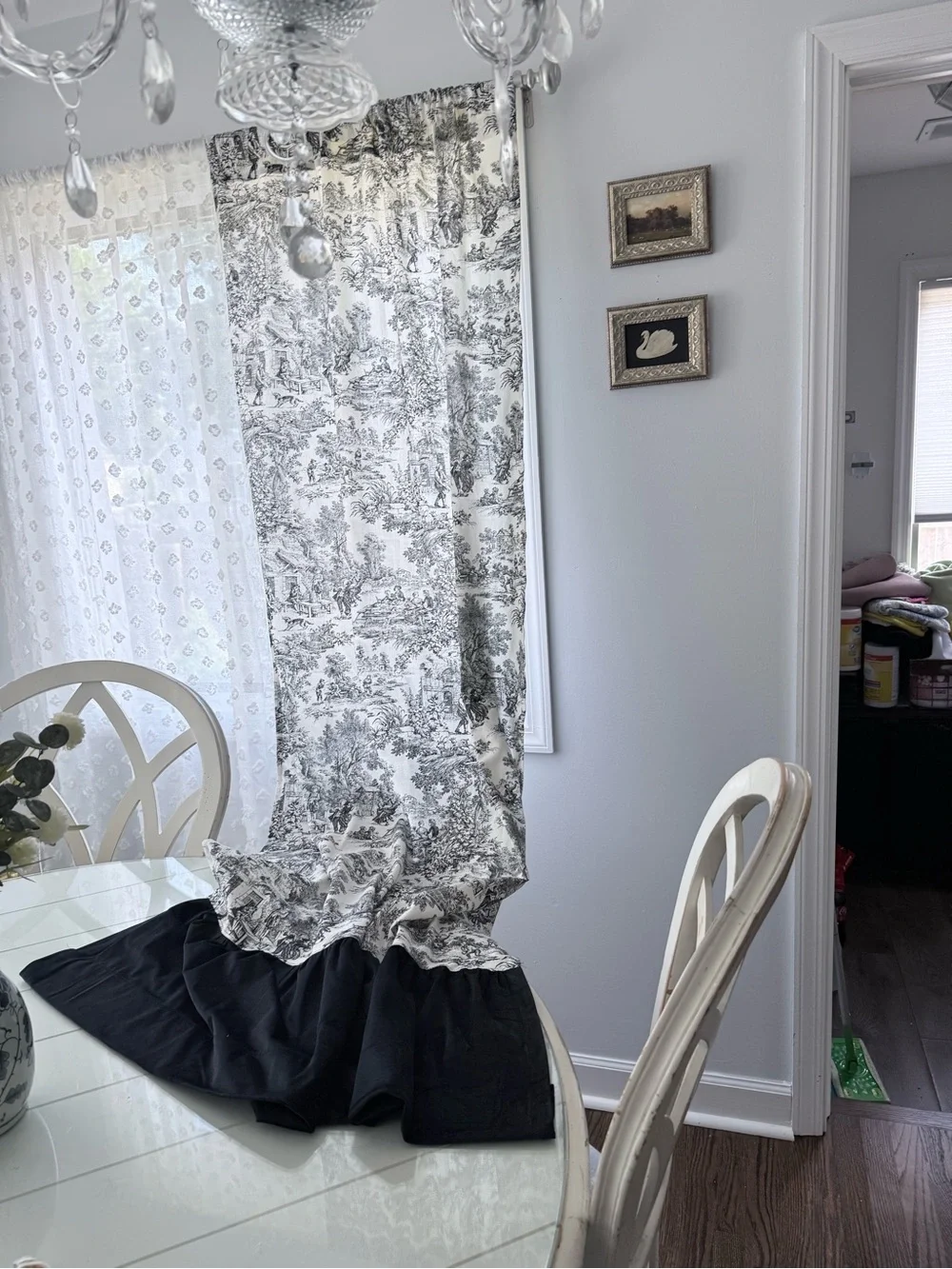 Essex Toile Rod Pocket Curtains® — Black Toile Pattern